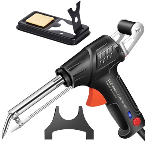 soldering gun with automatic solder feed.